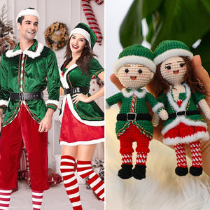 Full Body Custom Crochet Dolls Personalized Christmas Gifts Handmade Mini Look alike Dolls - MadeMineAU