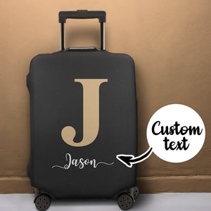 Personalized Name Elastic Luggage Cover Suitcase Protector Scratch Resistant Fits 18-32 Inch Travel Accessory Gifts for Travelers - MadeMineAU