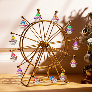 Custom Name Snowman Night Lights Christmas Ferris Wheel Family Name Gift - MadeMineAU