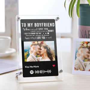 To My Boyfriend - Spotify Photo Frame Scannable Music Fashion Plaque