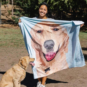 Photo Blanket Personalized Throw Blanket with Your Pet Photo