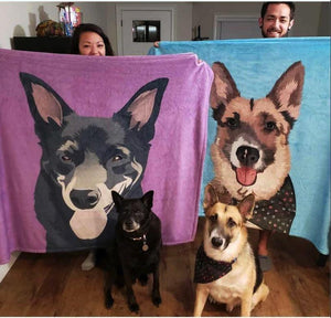 Custom Photo Blanket Gifts For Dog Lovers