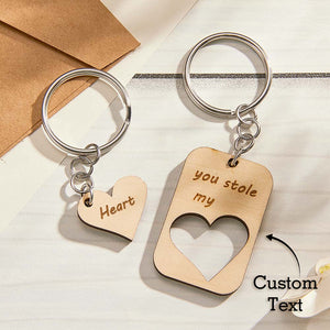 Custom Engraved Keychains Heart-shaped Creative Love Gifts - MademineAU