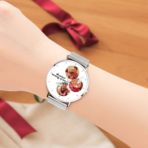 Custom Photo Watch Engraved Photo Wacth Gift for him