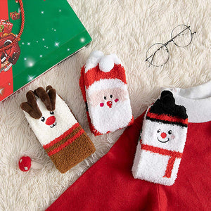 Christmas Socks Plush Coral Fleece Parent-child Christmas Socks Winter Home Floor Socks Christmas Gifts - MadeMineAU
