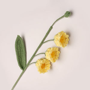 Bell Orchid Crochet Flower Handmade Knitted Flower Gift for Lover - MadeMineAU