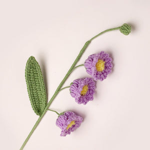 Bell Orchid Crochet Flower Handmade Knitted Flower Gift for Lover - MadeMineAU
