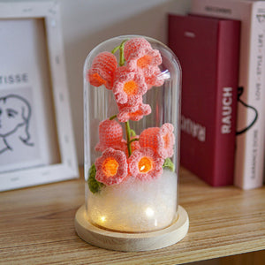 Lily of the Valley Flower Night Lights Crochet Artificial Lily Lamp Home Decor Gifts - MadeMineAU