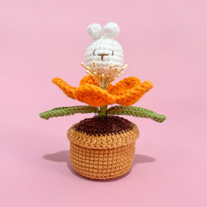 Doll Flowers Night Light Crochet Artificial Lamp Home Decor Gifts - MadeMineAU