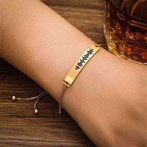 Custom Bracelet Scannable Song Code Music Bracelet Stainless Steel