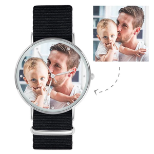 Unique Gift - Personalized Engraved Watch, Custom Your Own Photo Watch-men