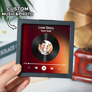 Customized Album Fridge Magnet Personalized Music Fridge Magnet Can Play Songs and Adjust Volume - MadeMineAU