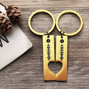 Gifts For Dad Scannable Custom Spotify Code Keyring 2pcs a Set-Gift Best Gift Choice Father's Day Gifts