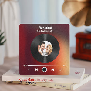 Customized Album Fridge Magnet Personalized Music Fridge Magnet Can Play Songs and Adjust Volume