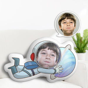 Custom Face Pillow Minime Astronaut Doll Personalized Photo Gifts for Kids - MadeMineAU