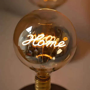 Custom Text Vintage Edison Led Filament Modeling Lamp Soft Light Bulbs Decorative Green Light Led Bulbs - MadeMineAU