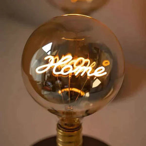 Custom Text Vintage Light Bulbs Edison Led Filament Modeling Lamp Soft Light Bulbs Decorative Led Light - MadeMineAU