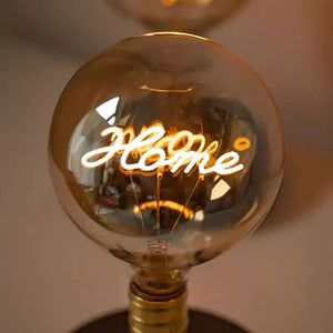 Custom Text Vintage Edison Led Filament Modeling Lamp Soft Light Bulbs Decorative Green Light Led - MadeMineAU