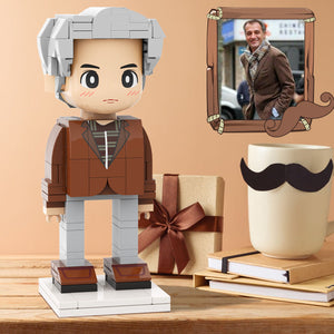 Full Body Duddu Brick Figures Customizable 1 Person Custom Brick Figures Small Particle Block Toy Brick Me Figures For My Classic Old Man On Father's Day - MadeMineAU