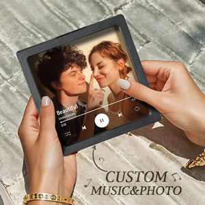 Customized Album Fridge Magnet Personalized Music Fridge Magnet Can Play Songs and Adjust Volume - MadeMineAU