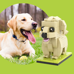 Fully Body Customizable Labrador 1 Dog Photo Custom Brick Figures Small Particle Block Brick Me Figures Customized Labrador Only - MadeMineAU