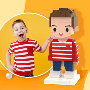 Creative Gifts for Kids Full Body Customizable 1 Person Custom Brick Figures Small Particle Block Toy - MadeMineAU