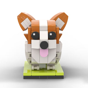 Fully Body Customizable Corgi 1 Dog Photo Custom Brick Figures Small Particle Block Brick Me Figures Customized Corgi Only - MadeMineAU