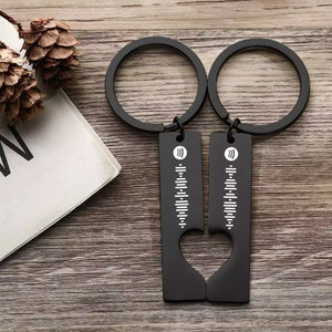 Gifts For Father Scannable Custom Spotify Code Keyring 2pcs a Set-Gift Best Gift Choice Father's Day Gifts