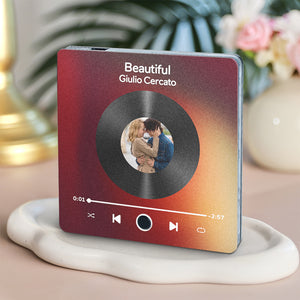 Customized Album Fridge Magnet Personalized Music Fridge Magnet Can Play Songs and Adjust Volume