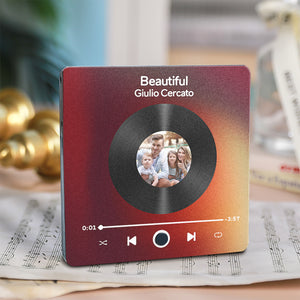 Customized Album Fridge Magnet Personalized Music Fridge Magnet Can Play Songs and Adjust Volume