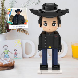 Full Body Duddu Brick Figures Customizable 1 Person Custom Brick Figures Small Particle Block Toy Brick Me Figures For Western Life Style Daddy On Father's Day - MadeMineAU