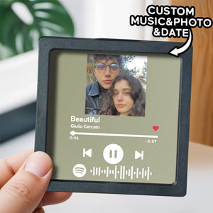 Customized Album Fridge Magnet Personalized Music Fridge Magnet Can Play Songs and Adjust Volume - MadeMineAU