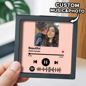 Customized Album Fridge Magnet Personalized Music Fridge Magnet Can Play Songs and Adjust Volume - MadeMineAU