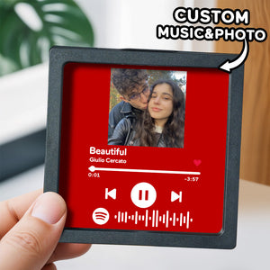 Customized Album Fridge Magnet Personalized Music Fridge Magnet Can Play Songs and Adjust Volume - MadeMineAU