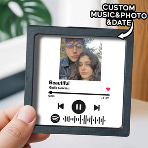 Customized Album Fridge Magnet Personalized Music Fridge Magnet Can Play Songs and Adjust Volume - MadeMineAU