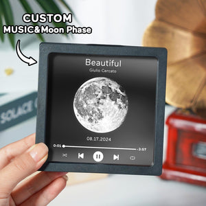 Customized Album Fridge Magnet Personalized Music Fridge Magnet Can Play Songs and Adjust Volume - MadeMineAU