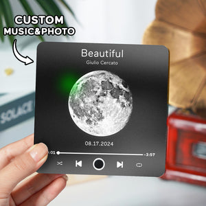 Personalized Photo Album Fridge Magnet Music Wall Photo Sticker Music Movement That Can Be Played Without Cell Phone Music Fridge Magnet Pro Can Play Songs - MadeMineAU