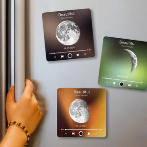 Customized Album Fridge Magnet Personalized Music Fridge Magnet Can Play Songs and Adjust Volume - MadeMineAU