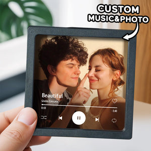 Customized Album Fridge Magnet Personalized Music Fridge Magnet Can Play Songs and Adjust Volume - MadeMineAU