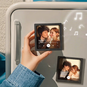 Customized Album Fridge Magnet Personalized Music Fridge Magnet Can Play Songs and Adjust Volume - MadeMineAU