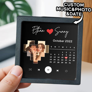 Customized Album Fridge Magnet Personalized Music Fridge Magnet Can Play Songs and Adjust Volume - MadeMineAU