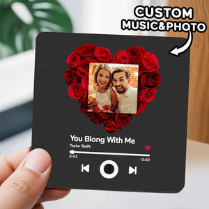 Customized Music Fridge Magnet Personalized Fridge Magnet With Photo Creative Gift - MadeMineAU