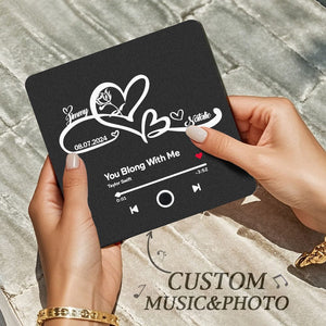 Customized Music Fridge Magnet Personalized Fridge Magnet With Photo Creative Gift - MadeMineAU