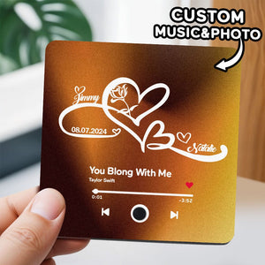 Customized Music Fridge Magnet Personalized Fridge Magnet With Photo Creative Gift - MadeMineAU