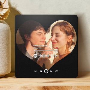 Customized Album Fridge Magnet Spotify Heart Personalized Photo Music Fridge Magnet Can Play Songs Anniversary Gifts - MadeMineAU