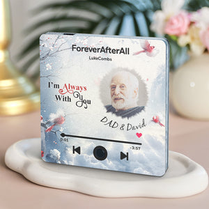 Customized Music Fridge Magnet Custom Engraved Name From Heaven Memorial Gifts Can Play Songs and Adjust Volume - MadeMineAU