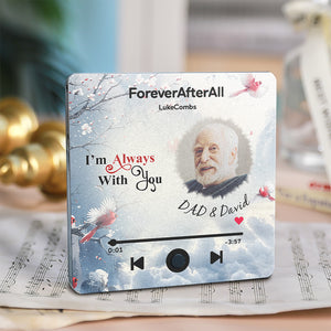 Customized Music Fridge Magnet Custom Engraved Name From Heaven Memorial Gifts Can Play Songs and Adjust Volume - MadeMineAU