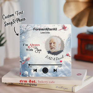 Customized Music Fridge Magnet Custom Engraved Name From Heaven Memorial Gifts Can Play Songs and Adjust Volume - MadeMineAU