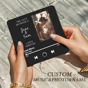 Customized Multiple Photo Music Fridge Magnet Can Play Songs Personalised Photo Fridge Magnet - MadeMineAU