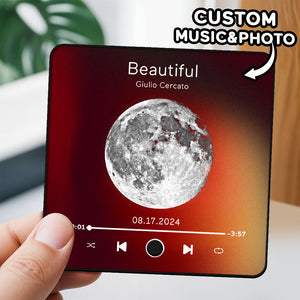 Personalized Photo Spotify Music Fridge Magnet Custom Wall Photo Sticker Music Fridge Magnet Can Play Songs - MadeMineAU